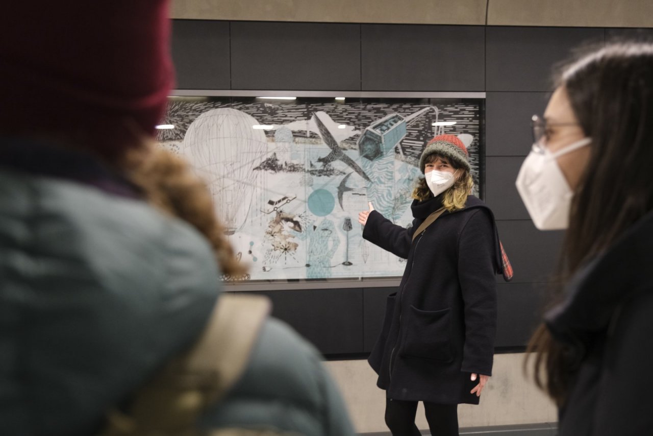 Führung im Bahnhof der Wissenschaften
